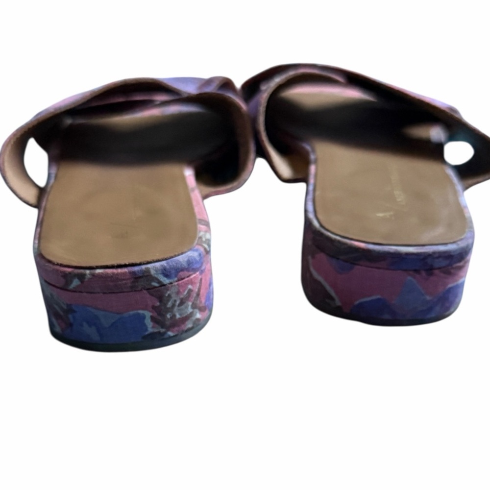 Anthropologie Willa Slide Sandals - pink and purple slip on, size 10 - Picture 2 of 10